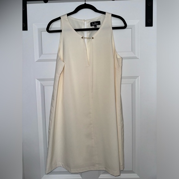 Lulus Dresses & Skirts - Lulu’s Near or Bar Cream Shift dress